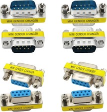 RS232 Serial Gender Changer 8-Pack 9 Pin DB9 Male to Male and Female to Female A picture