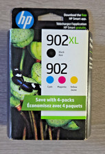 Sealed Genuine 902 XL Black & 902 Standard Color C/M/Y 4 Pack (Expires 01/2023) picture