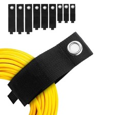 Heavy-Duty Storage Straps - 9 Pack Hook and Loop Hanging Extension Tool Cord Str picture