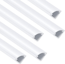 85in Corner Cable Hider for 1 Cord, Hide Wires on Wall Corner, White picture