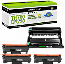 3 TN760 Toner +1 DR730 Drum Fits for Brother MFC-L2710DN L2713DW L2715DW L2730DW picture