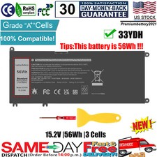 ✅33YDH Battery for Dell Inspiron 17 7000 7778 7773 7577 7786 7779 2 in 1 Series picture
