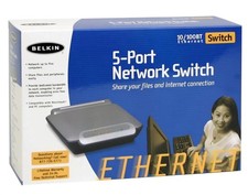 BELKIN F5D5131-5 5-Port 10/100Mbps Ethernet Network Switch New in Box picture