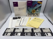 Lotus Improv Spreadsheet For Microsoft Windows 2.0 Complete Set 3.5” Floppy picture