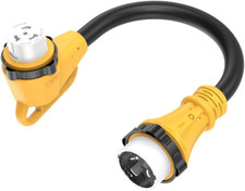 1.5Ft 90 Degree RV 50-Amp Shore-Power Adapter, 50Amp Twist-Lock Adapter | NEMA S picture