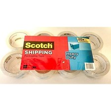 Scotch Heavy Duty Shipping Packaging Tape, 1.88 Inches x 43.7 Yards, 8 Rolls picture