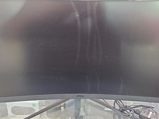 MSI G32C4X 31.5” Curved Gaming Monitor 250Hz 1080 Cracked Screen Parts 3DA6 READ picture