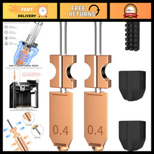 Upgraded 0.4mm All Metal Hotend Kit for Flashforge AD5X - 550°C, 2 Packs picture