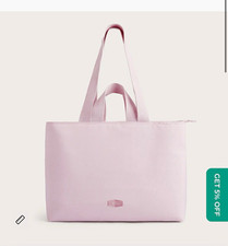 BAGSMART Halo 25L Work Tote Pink Nylon Laptop Tote 15.6in Shoe Compartment picture