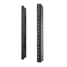 2 PCS 6U Rack Rails, Tapered Holes Rack Mount Rails for Recording & Network Wood picture