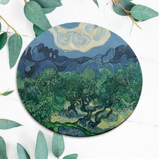 Vincent van Gogh Nature Oil paint print Olive tree Mouse Pad Mat Office Desk picture