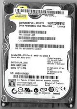 Western Digital WD2500BEVS-75UST0 250GB Sata Hard Drive DCM: FACTJABB picture