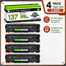 4PK CRG 137 Toner Cartridge for Canon 137 Toner MF232w MF236n D570 MF216n MF212w picture