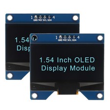 2pcs 1.54 Inch OLED I2C IIC Display Module, 128x64 Pixel SSD1309 Driver -Lumi... picture