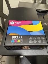 NEW Smart Ink HP 902XL Compatible Combo BK/C/M/Y Ink Cartridges Expires 11/20/27 picture