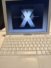 Apple iBook G4 Laptop A1054 Mac OS 10.4 Tiger 12.1” HEUA20973 Working (No Cord) picture