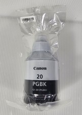 New Genuine Canon 20, GI-20 PGBK Black Ink Bottle 170ml picture