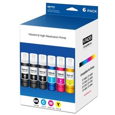 6 PCS EPT522 Ink Refill Bottles Fits ET2800 ET2400 ET4800 ET2803 Toner picture