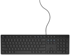 2X Dell KB216T USB Multimedia Keyboard Black Low Profile Tested picture