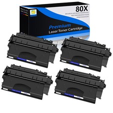4 Pack CF280X 80X Toner Cartridge for HP Laserjet Pro 400 M401dn M425dn M425dw picture