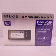 Belkin N Wireless Notebook Card Adapter Enhanced Speed & Coverage F5D8013 New picture