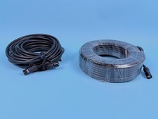 LOT OF 2 GLS AUDIO CAT6 NETWORK CABLES: rj45, ethernet, 50’, black |603-9359563 picture