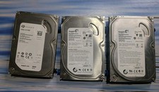 Lot of 3 Seagate Video 3.5 HDD 500GB SATA 3.5