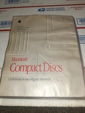 Vintage Apple Macintosh Compact Discs CD-ROM Folder And 11 Discs picture