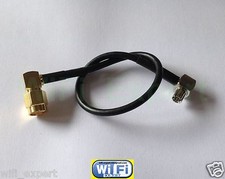 RG174 LOW LOSS COAX RF CABLE ANGLE TS9 MALE TO SMA or RP-SMA M/F STRAIGHT ANGLE picture