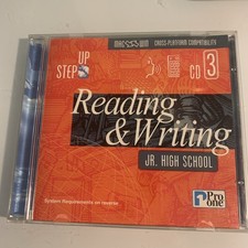 Vintage One Step Up Reading & Writing Jr High  CD-ROM Windows 95 Mac Ed Software picture