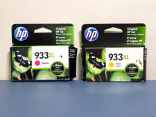 2PK Genuine HP 933XL Ink Magenta Yellow CN055AN CN056AN NEW SEALED 2023 picture