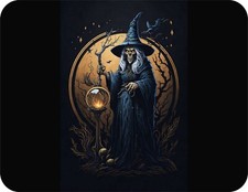 Halloween Witch Crystal Ball Art AI Design  Novelty Mouse Pad Stunning picture
