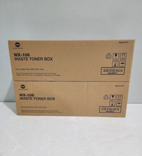 Konica Minolta AAJ50Y1 WX106 Waste Toner Box Lot of 2 picture