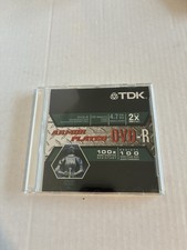 TDK DVD-R 120 Minutes 4.7 G Armor Plated Scratch Resistant New In Case picture