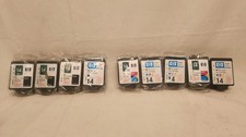 Hp 14 Tri And Black Ink Cartridges - 4 Black- 5 Tri Color picture