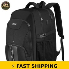 LIWAG Extra Large 50L Backpack for Men, Water Resistant, Black picture