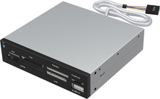 74 in 1 Internal Card Reader 3.5 Inch Bay USB 2.0 Port Flash Media Writer Tool picture