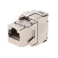Cat6A RJ45 Network LAN 360 Degree Shielded Keystone Jack FTP Tool Less lot picture