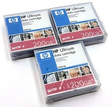 Lot of 3 NEW HP C7971A Ultrium 200GB LTO-1 RW Tape Data Cartridge Storage Sealed picture