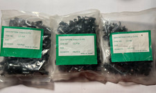 3 BAGS OF 100 BLACK NAIL ON COAX CABLES CLIPS-2/7MM..16MM 300 TOTAL-FREE SHIP picture