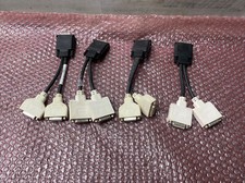 Used Lot of 4 DMS-59 to Dual DVI-I Video Splitter Cables Sealed H9361 picture