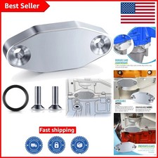 LS Billet Oil Cooler Block-Off Plate for Gen III/IV Engines, Silver picture