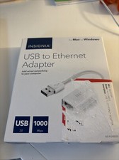 Insignia NS-PU98505 White USB 2.0 to Ethernet adaptador For Windows & Mac NIB picture