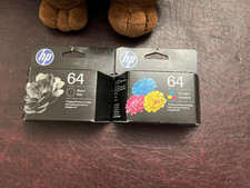 HP 64 (Black + Tri Color) Original Ink Cartridge, EX01/2028 picture