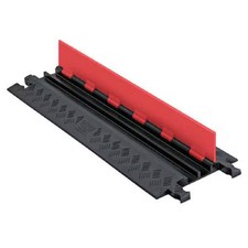 Cable Protector, 1-1/4 in H, 38-1/2 in L, 12 in W, 2 Channel, Polyurethane, picture