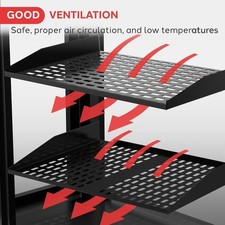 Compact 1U Vented Rack Shelf for 19-Inch Racks - Organize Equipment Effortlessly picture