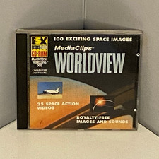 MediaClips WorldView CD-ROM 100 Space Images for Windows Macintosh DOS picture