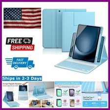 Versatile 360° Magnetic Keyboard Case with RGB Backlight for Galaxy Tab A9 Plus picture