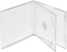 1x STANDARD Double CD Jewel Case 2-Disc with Tray 10.4mm (2 CD) Lots Clear Cover picture