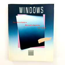 Windows 1.0 1986 Official Guide To Microsoft's Operating Environment 1st/1st picture